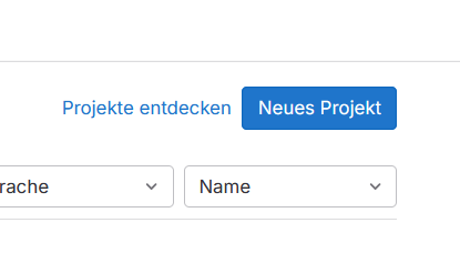 Neues Projekt erstellen